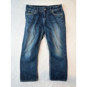 Silver Jeans Suki Womens Jeans Size 30 Thick Stitch Low Rise Stretch Denim